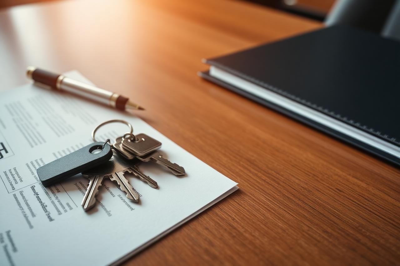 Notarisakte met documenten voor de overdracht van een woning